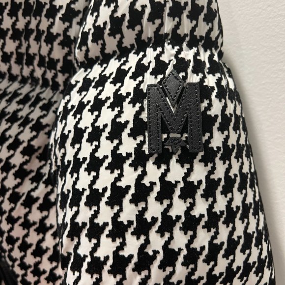 Mackage Houndstooth Down Jacket with Sherpa Collar - Picture 2 of 13